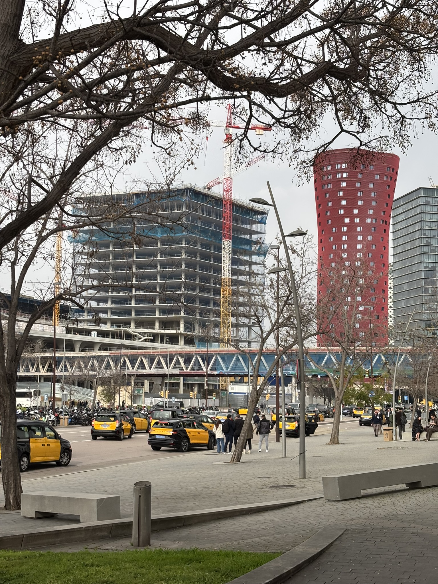 Street view in Barcelona near the event area in March 2026