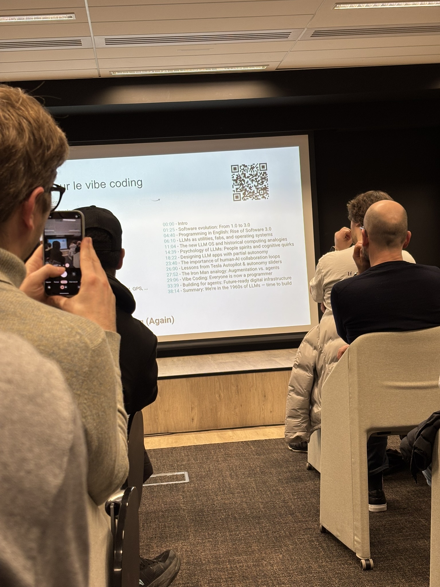 Audience watching a talk in Paris on March 26, 2026